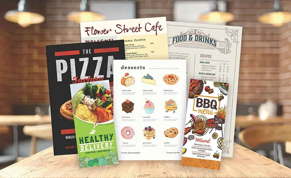 Menu printing Loughborough