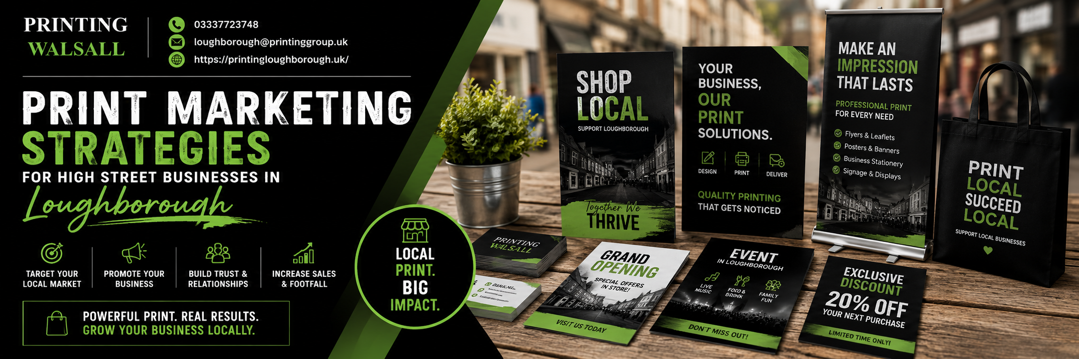 Print Marketing Strategies for High Street Businesses in Loughborough